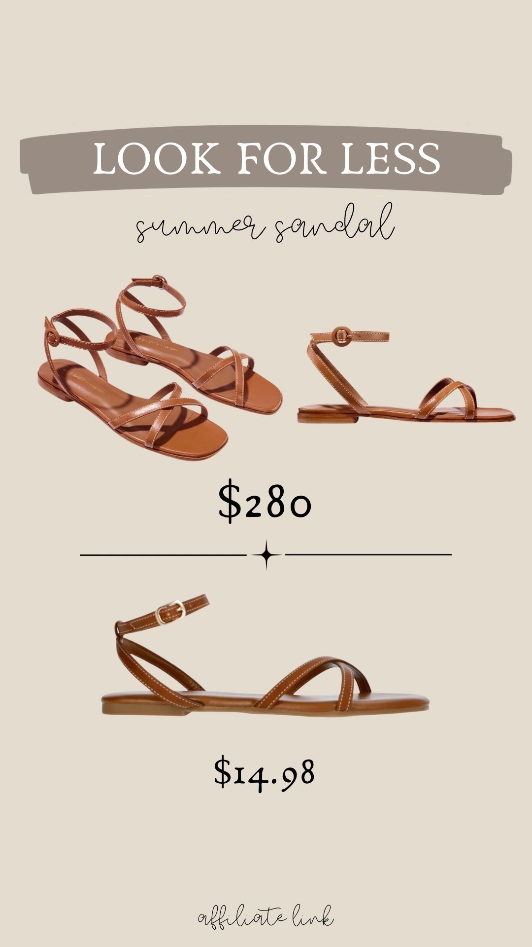 Look for less sandal!

Sandals, Walmart find, Walmart sandal, designer dupe

#LTKmomlife #LTKgrwm #LTKdayinmylife