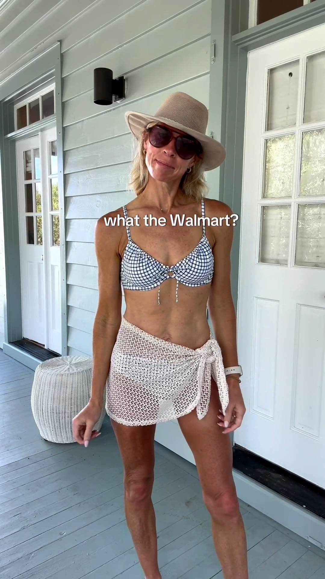 the underwire. the adjustable straps. the cute material. the bottoms that cover the 🍑Walmart is crushing the bathing suit game this year! 👏🏼

@Walmart #swimsuit #walmartfinds