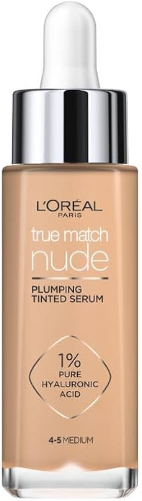 L'Oréal Paris Nude Tinted Serum for Face, Plumping and Hydrating Face Makeup, 1 Percent Pure Hya... | Amazon (UK)