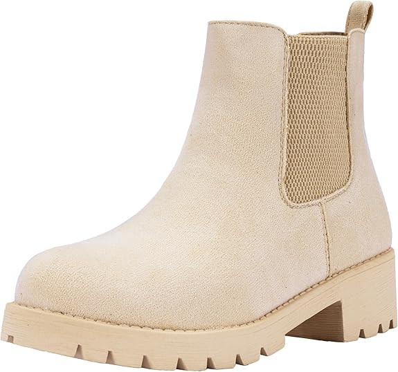 Vepose Women's 9607 Chelsea Ankle Boots Pull-On Booties for Women | Amazon (US)