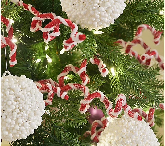 Set of 6 Candy Cane Stripe Curly Picks by Valerie - QVC.com | QVC