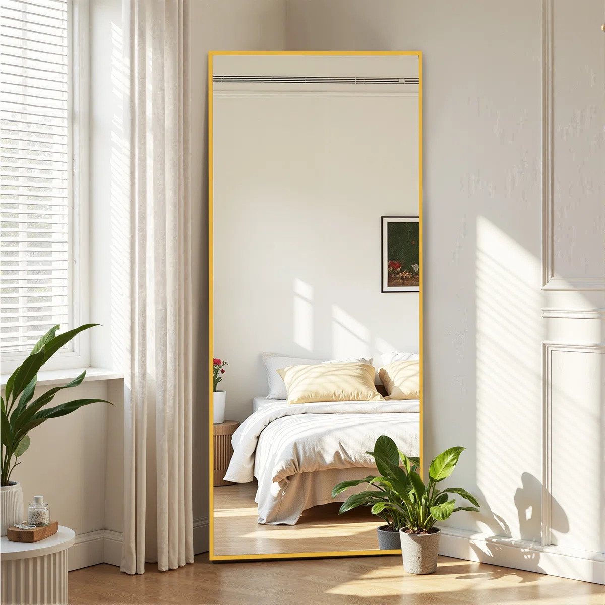Barnaba Metal Framed Full Length Mirror | Wayfair North America