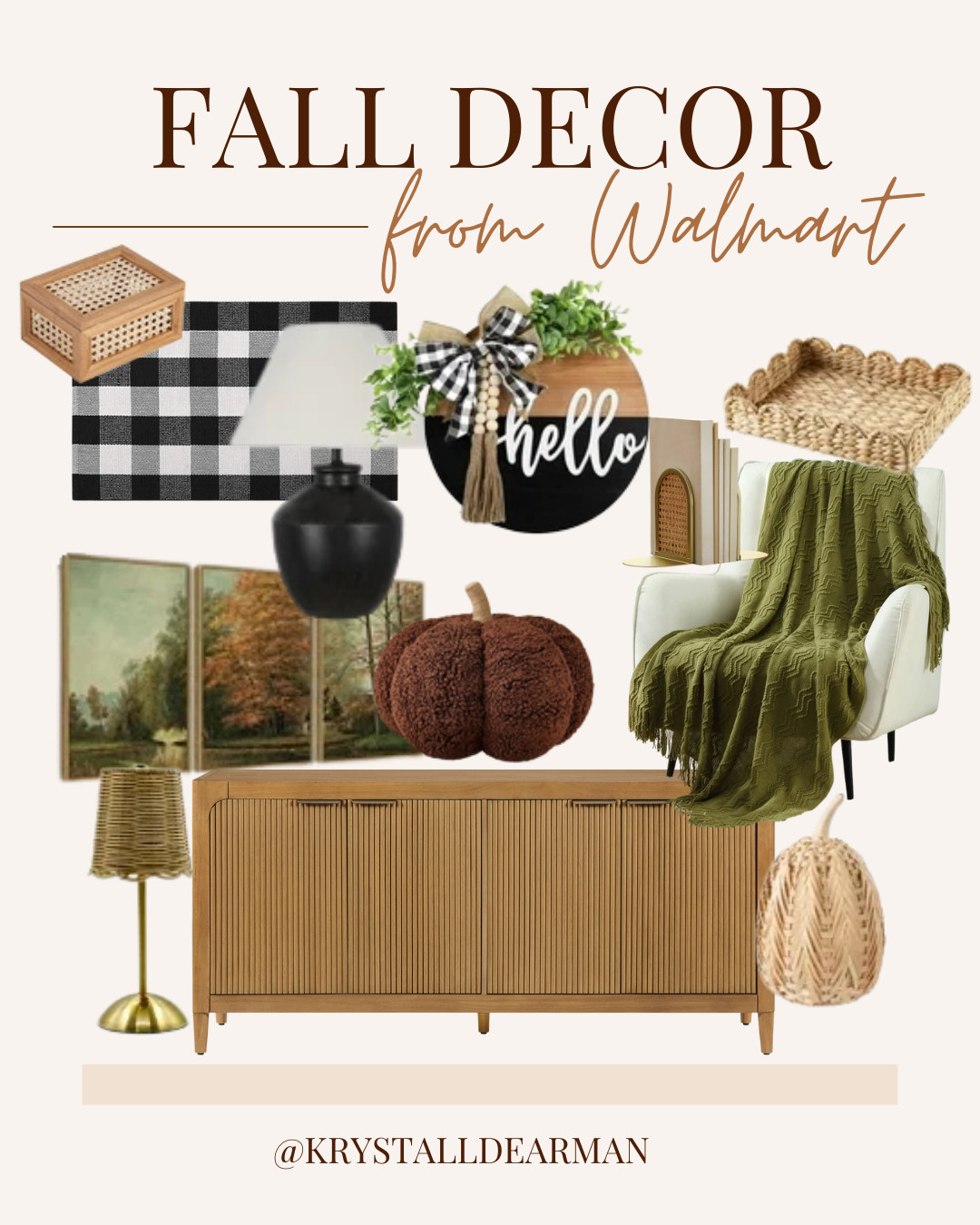 It may be hot, but my house is about to get a Fall makeover because IT'S TIME. Here are my Walmart faves for decor! 

 