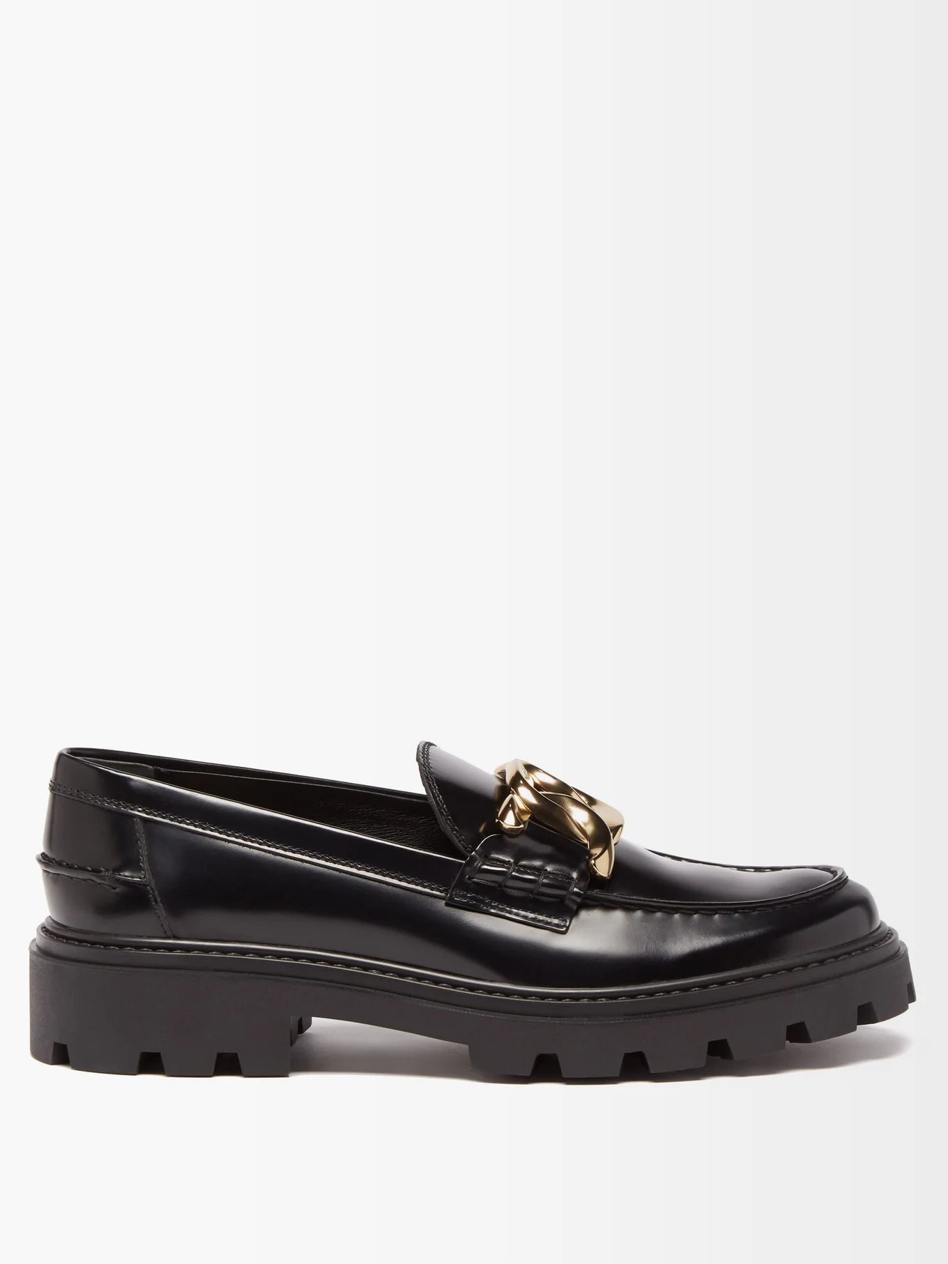 Chain-strap chunky leather loafers | Matches (US)