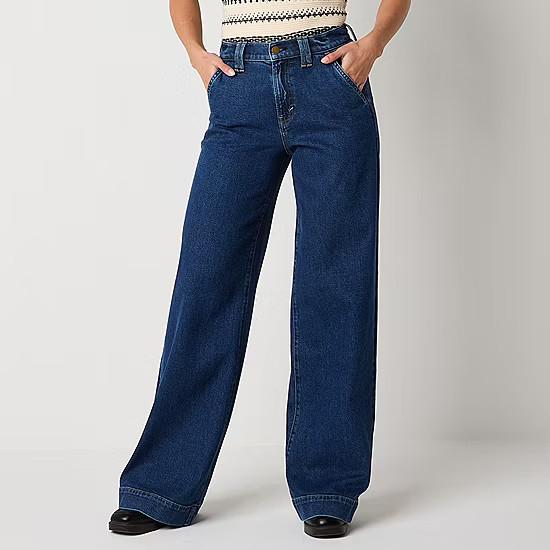a.n.a Tall Womens High Rise Wide Leg Jean | JCPenney