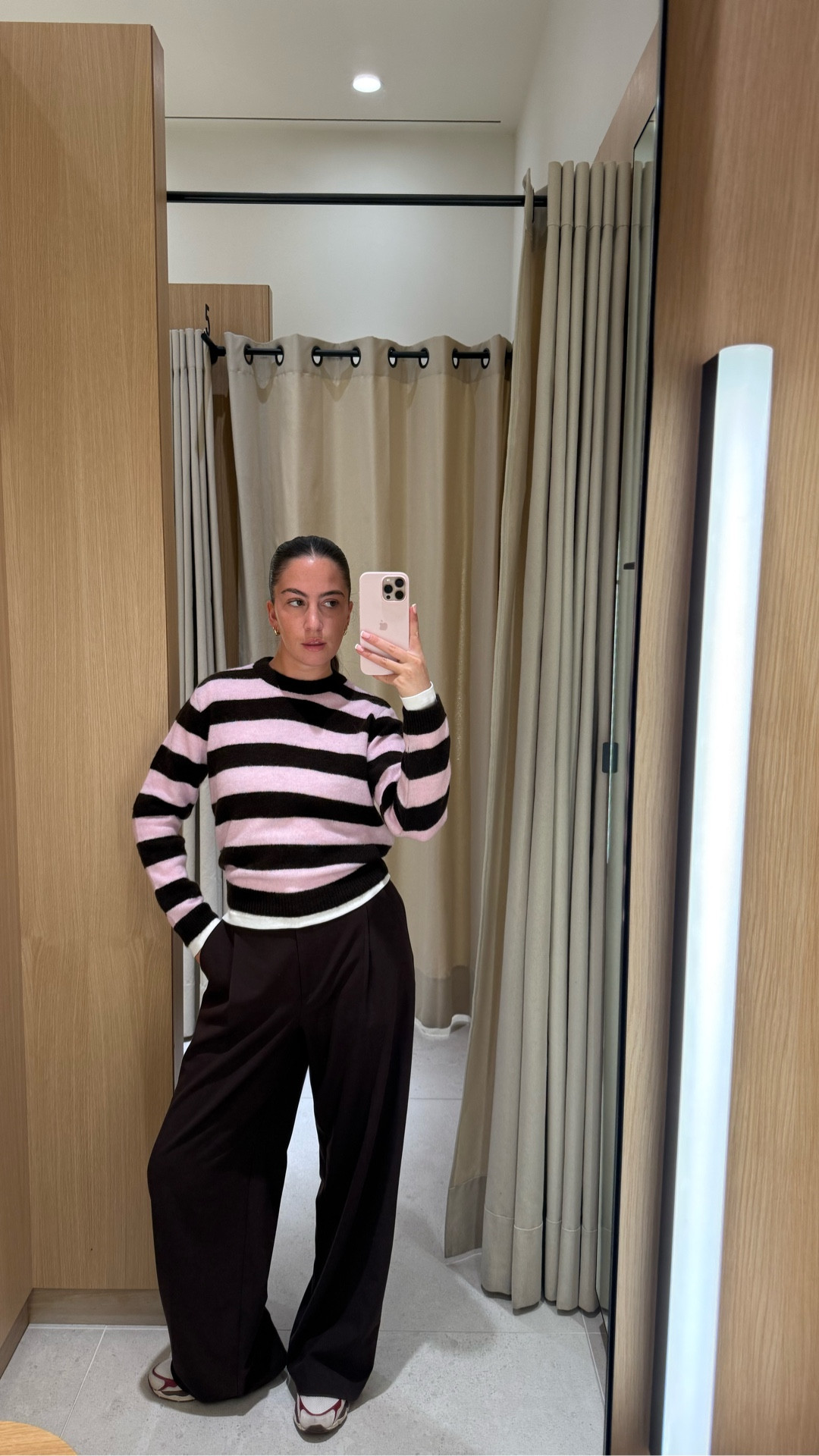 Workwear - pink and brown - knitwear - mango - brown trousers - layering - winter outfits 

#LTKstyletip #LTKwinter #LTKworkwear