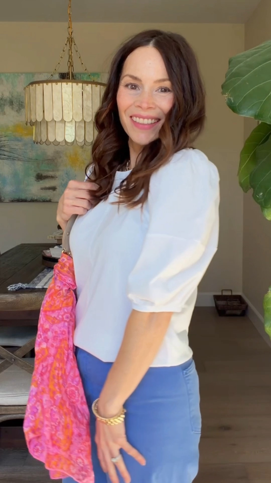 POV: you want a tee that has good arm coverage. This is it. Cotton, cute puff sleeve, elevated tee.

#LTKootd #LTKOver40 #LTKMidsize