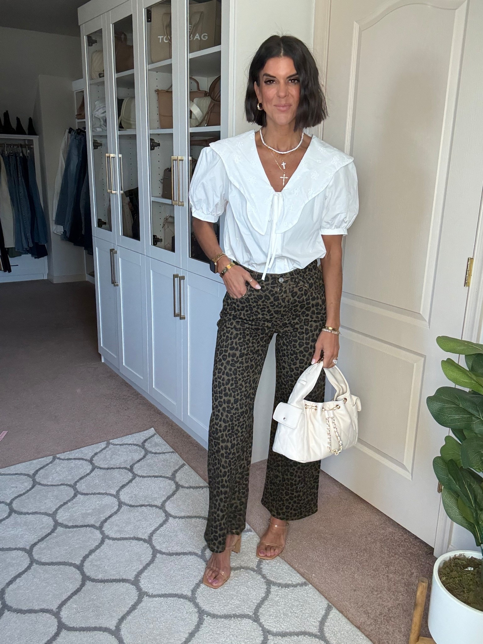 Size small in blouse size 2 I. Jeans 

#LTKSeasonal