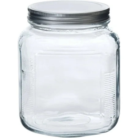Anchor Hocking Clear Glass 2-Quart Cracker Jar with Silver Lid | Walmart (US)