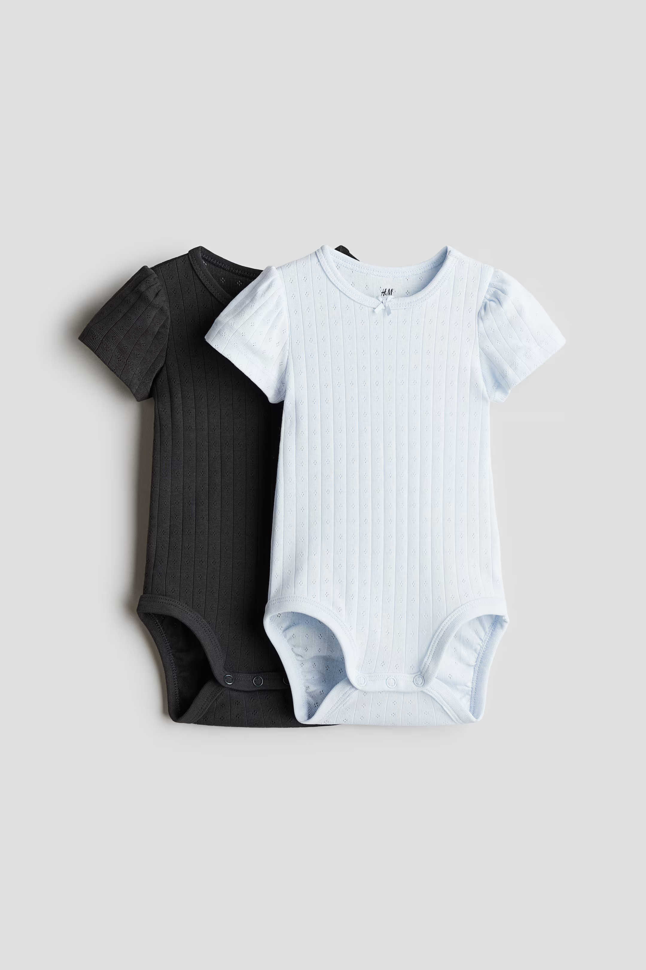 2-pack Pointelle Bodysuits | H&M (US + CA)