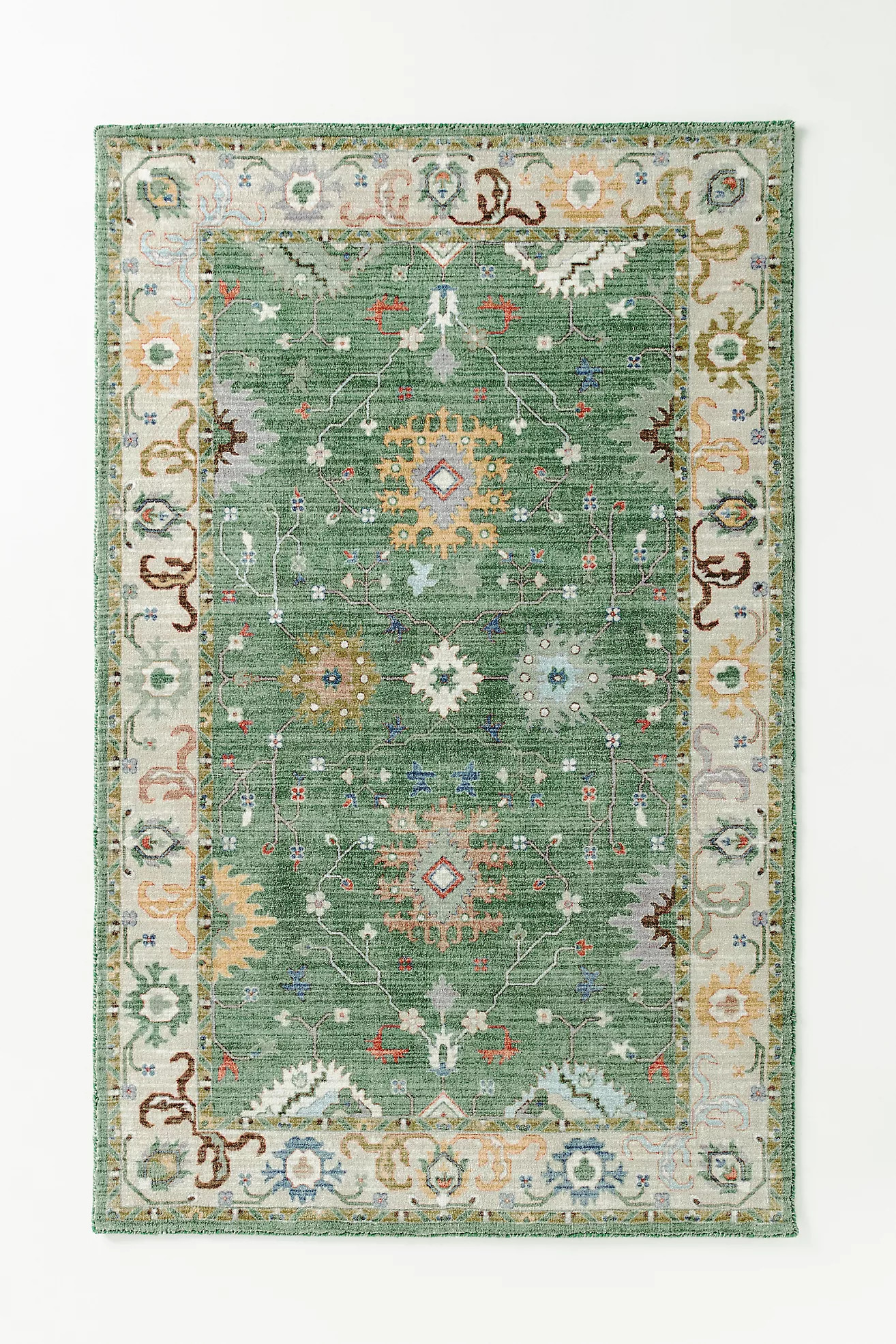 Madeira Tufted Persian-Style Printed Rug | Anthropologie (US)