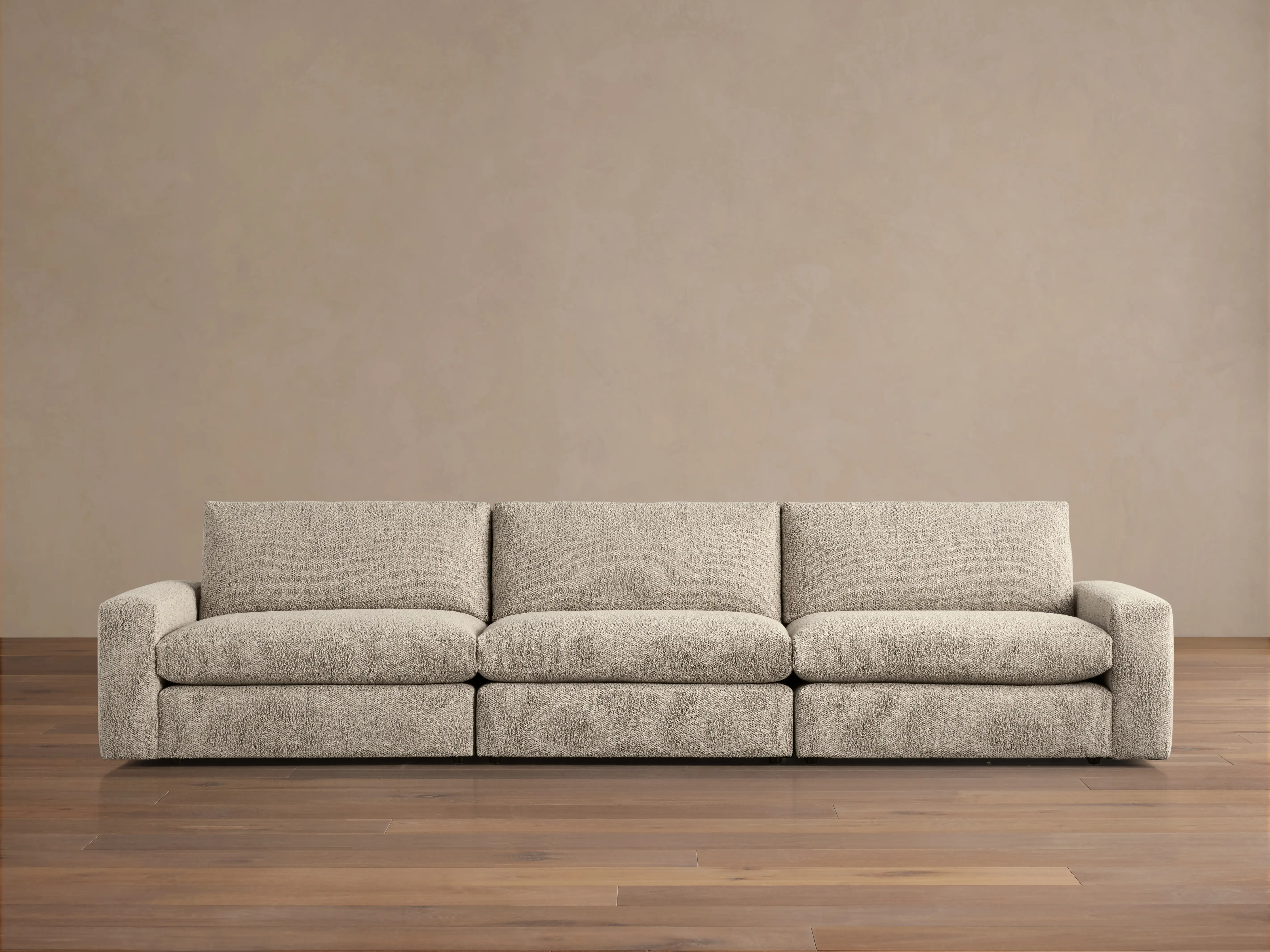 Kipton Wide Arm Three-Piece Modular Sofa | Arhaus