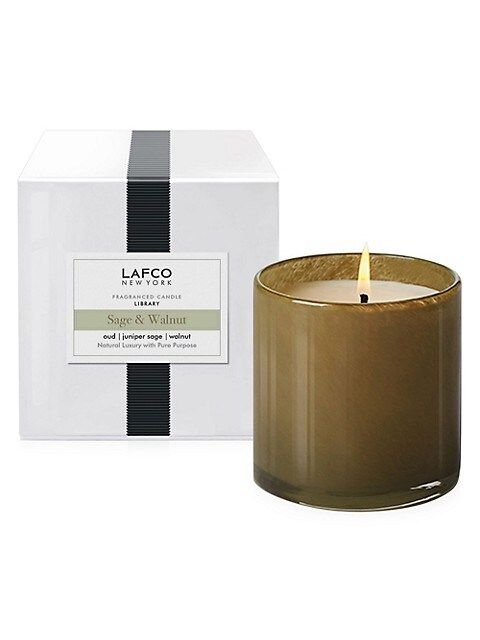 House and Home Sage and Walnut Scented Candle | Saks Fifth Avenue
