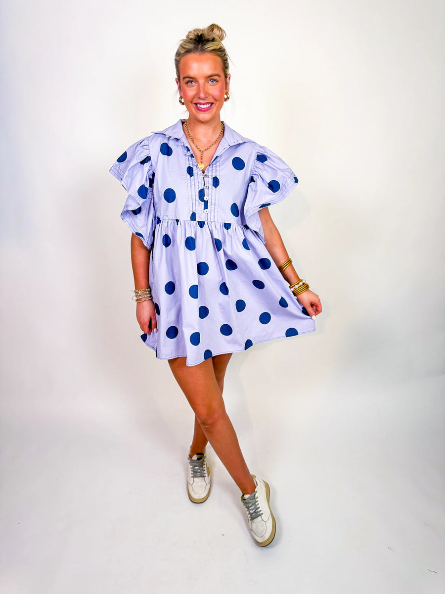 Periwinkle Polka Daydream Dress | Shop Millie