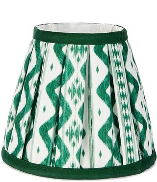 Customizable Rechargeable Small Ikat Pleated Empire Lamp Shade | Dillard's