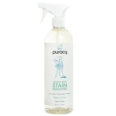 Puracy Natural Baby Laundry Stain Remover, Enzyme Odor Eliminator, Free & Clear - 25oz | Target