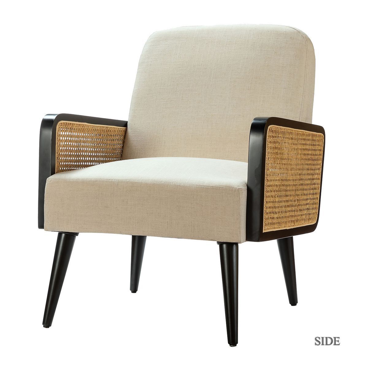 Flavio Rattan Accent Chair Mordern Armchair Comfy Living Room Club Chair | Karat Home | Target