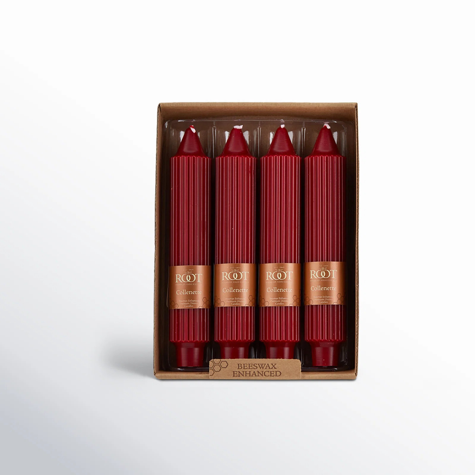 Grecian Collenette Unscented Taper Candle (Set of 4) | Wayfair North America