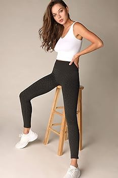 NIKIBIKI Women Seamless Leopard Leggings, Made in U.S.A, One Size (Charcoal) at Amazon Women’s ... | Amazon (US)