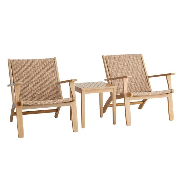 Park City Acacia Wood Patio Chat Set | At Home