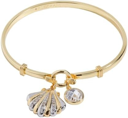 Alex and Ani Shell Motif Beaded Charm Bangle | Amazon (US)