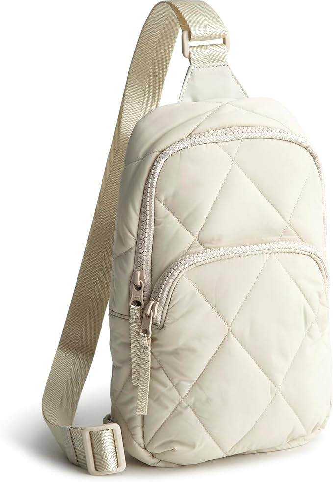 Vera Bradley Women's Featherweight Lorman Sling Backpack, Pumice Stone, One Size | Amazon (US)
