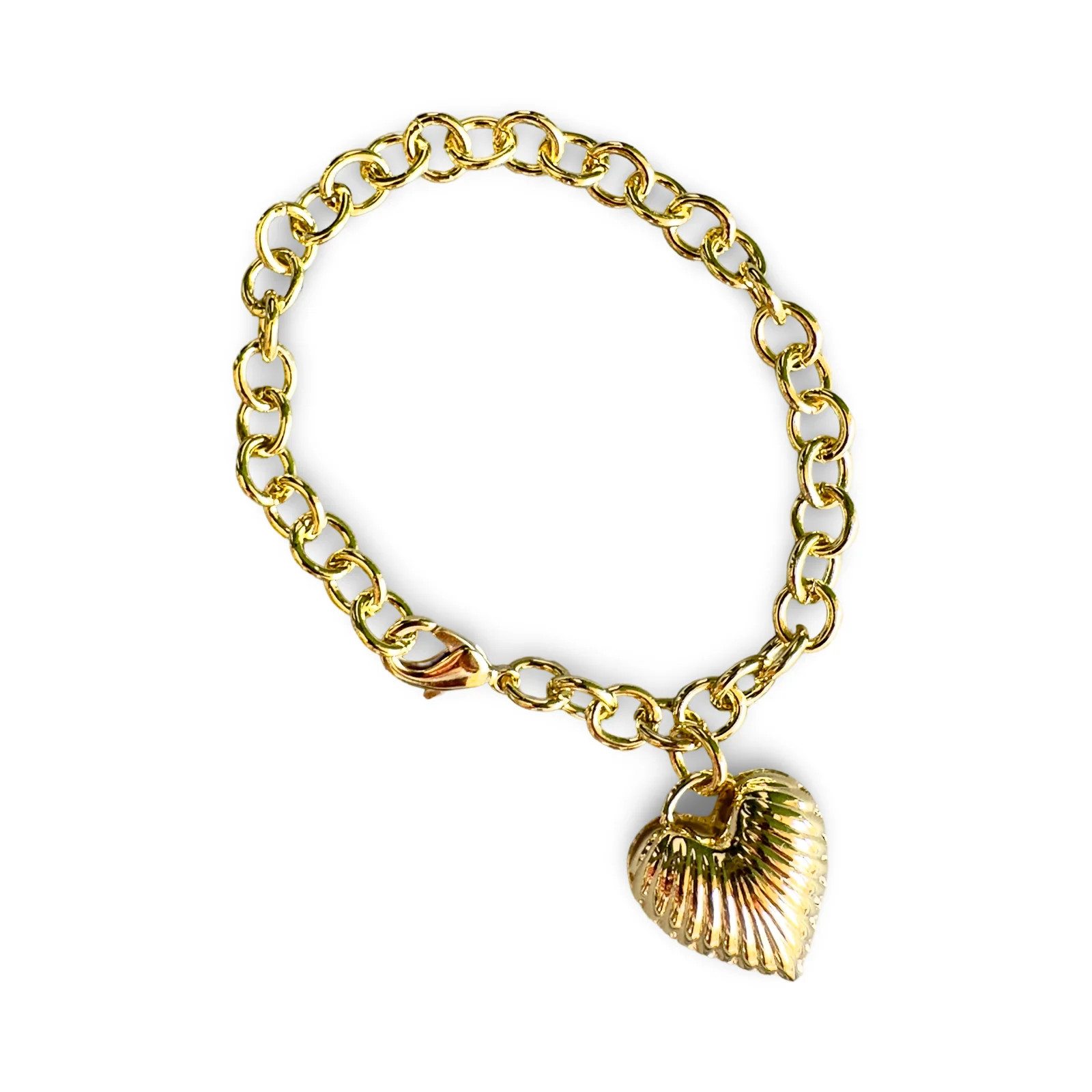 Puffy Heart Bracelet | Traci's Beads