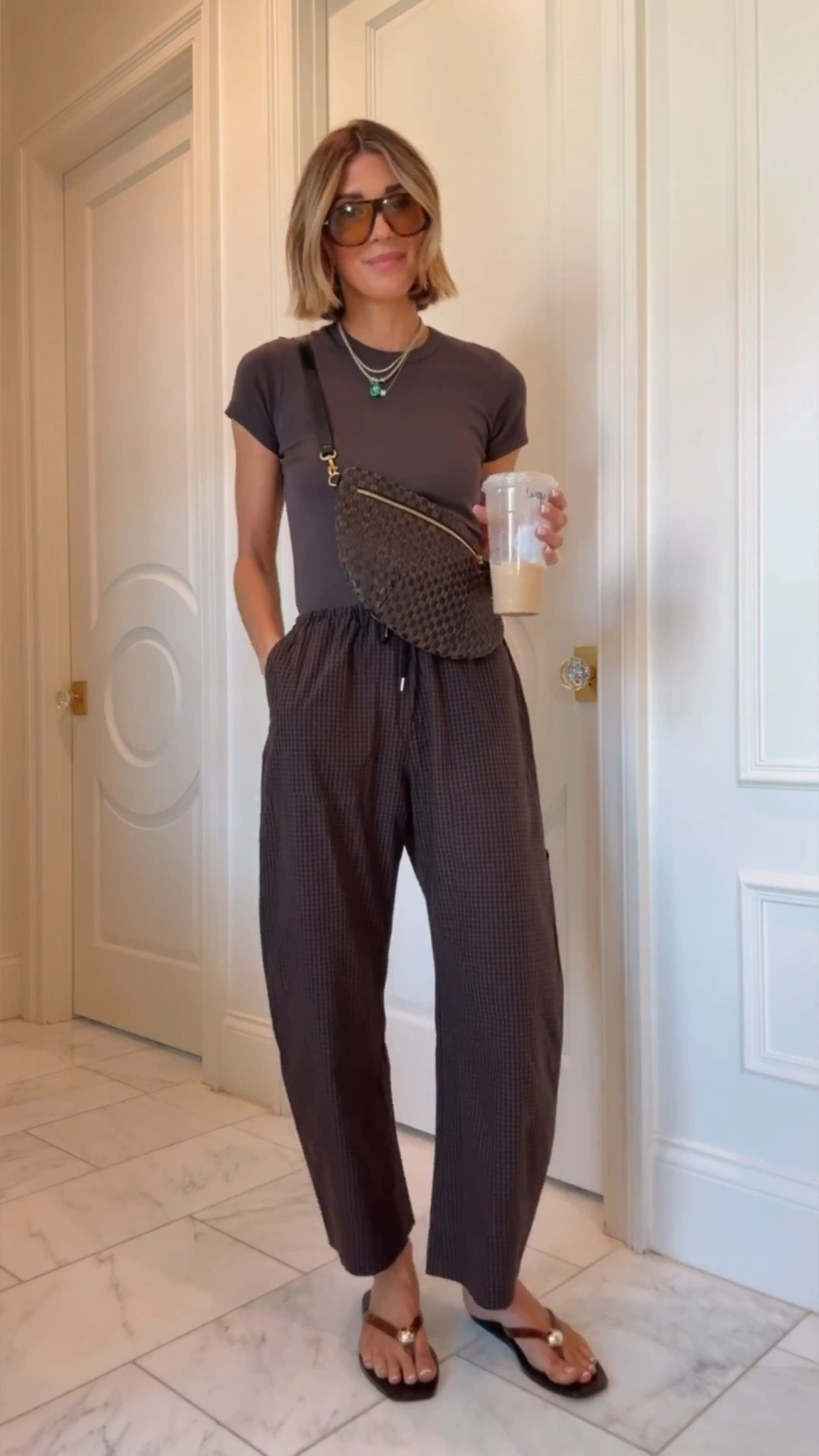 Cute & comfy back to school mom outfits that aren't leggings.
I'm 5'7 wearing size small in tops, XS in pants, size 4 in Ruti — I sized up.

#LTKfall #LTKstyletip
