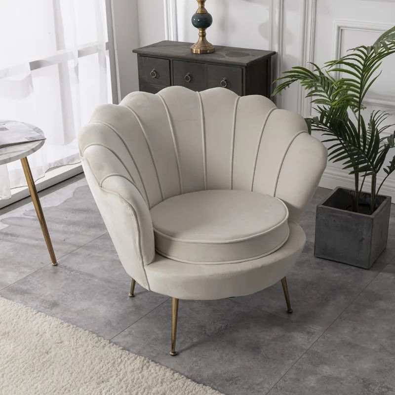Floreal 32'' Wide Tufted Velvet Barrel Chair | Wayfair North America