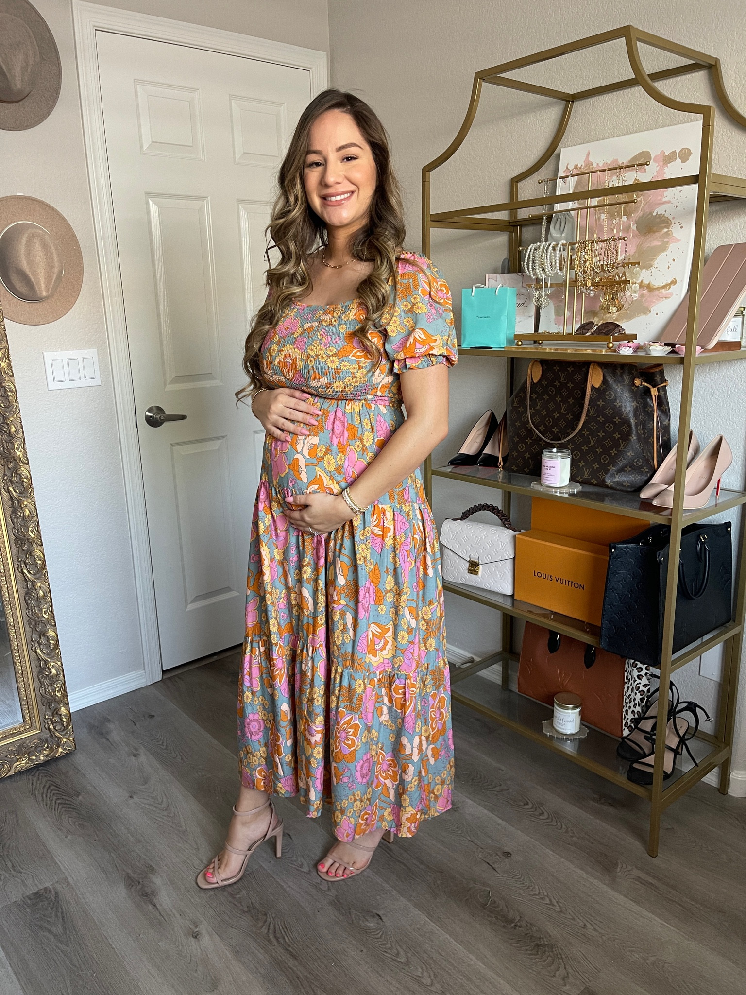 Floral dress (wearing small), DSW Nude Heels (tts/beige), off shoulder dress, short sleeve dress, boho dress, casual dress, spring outfit, spring dress, summer outfit, summer dress, maxi dress, stretchy dress, casual dress, cute dress, dress outfit, bump friendly, maternity dress, Amazon fashion #dress

#LTKbump #LTKunder100 #LTKSeasonal
