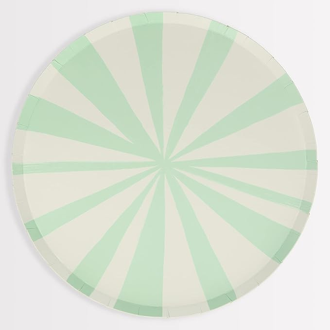 Amazon.com: Meri Meri Striped Paper Plates, Pack of 8 Disposable Plates in a Range of Fun, Bright... | Amazon (US)