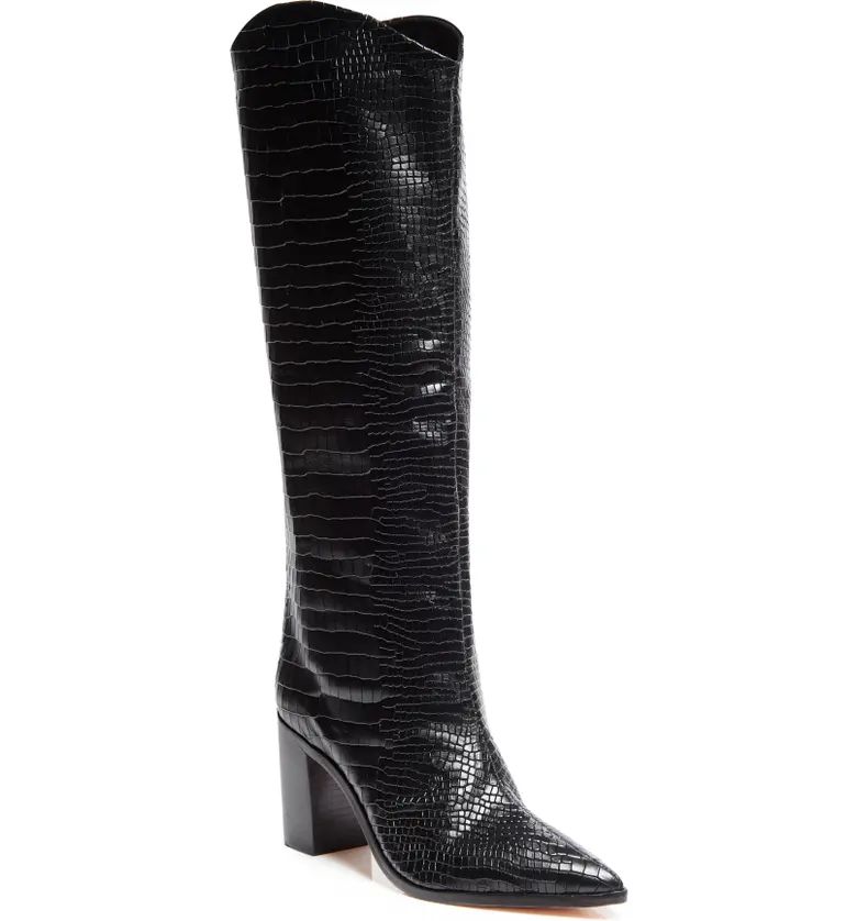 Maryana Block Pointed Toe Knee High Boot | Nordstrom