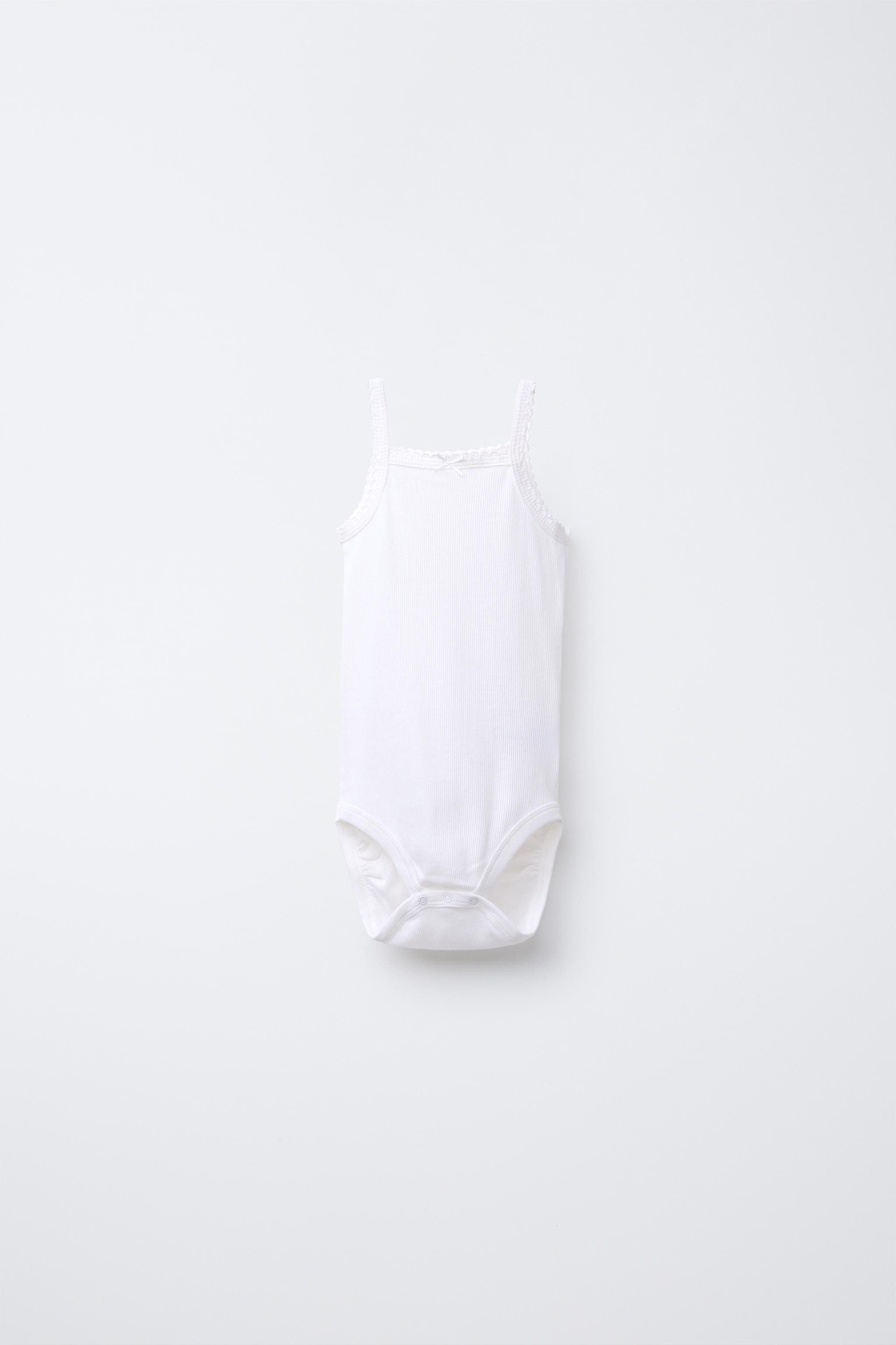 THREE-PACK OF RIBBED STRAP BODYSUITS | Zara US