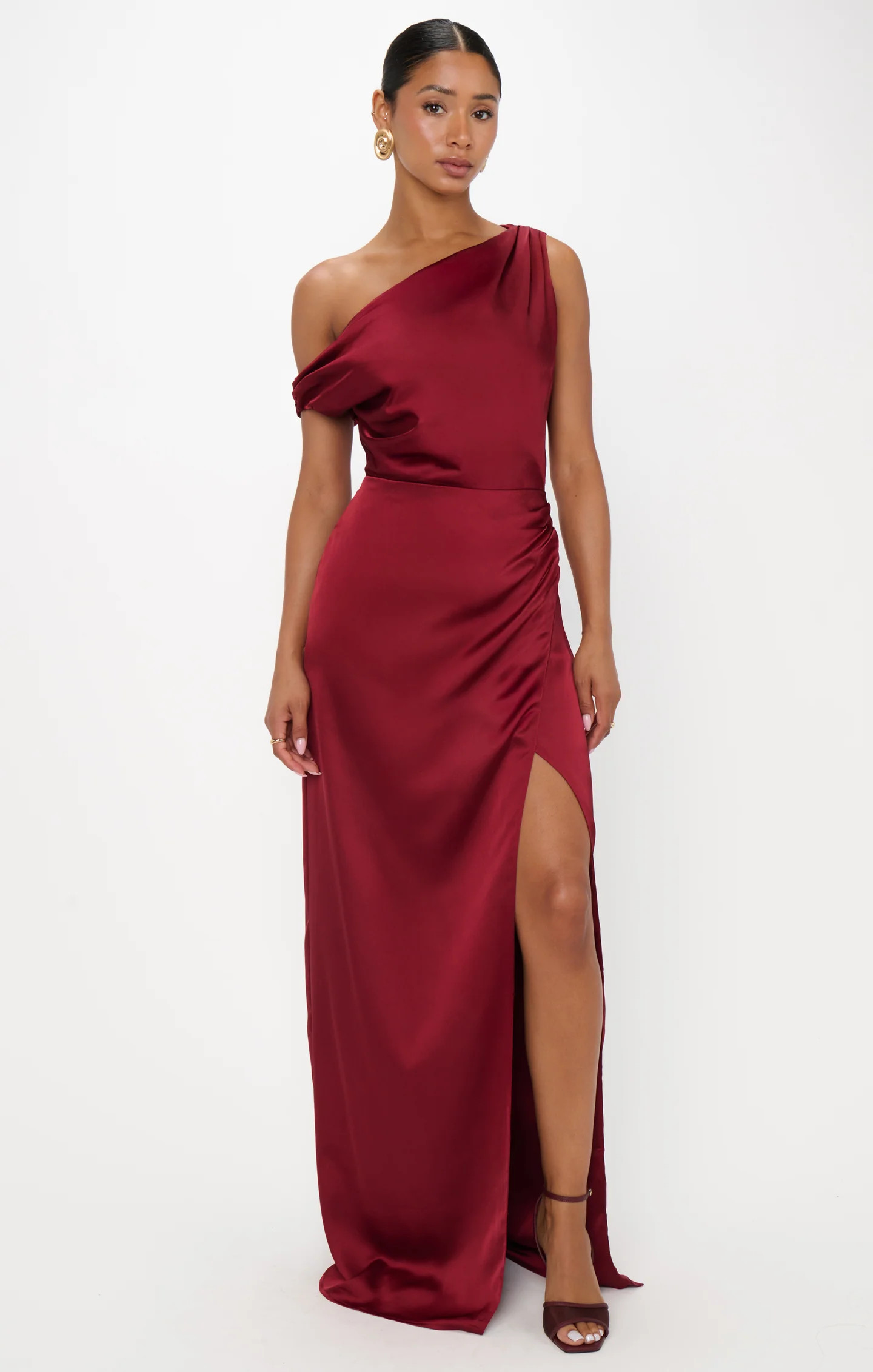 Jodie Dress ~ Borrowed Blue Luxe Satin | Show Me Your Mumu