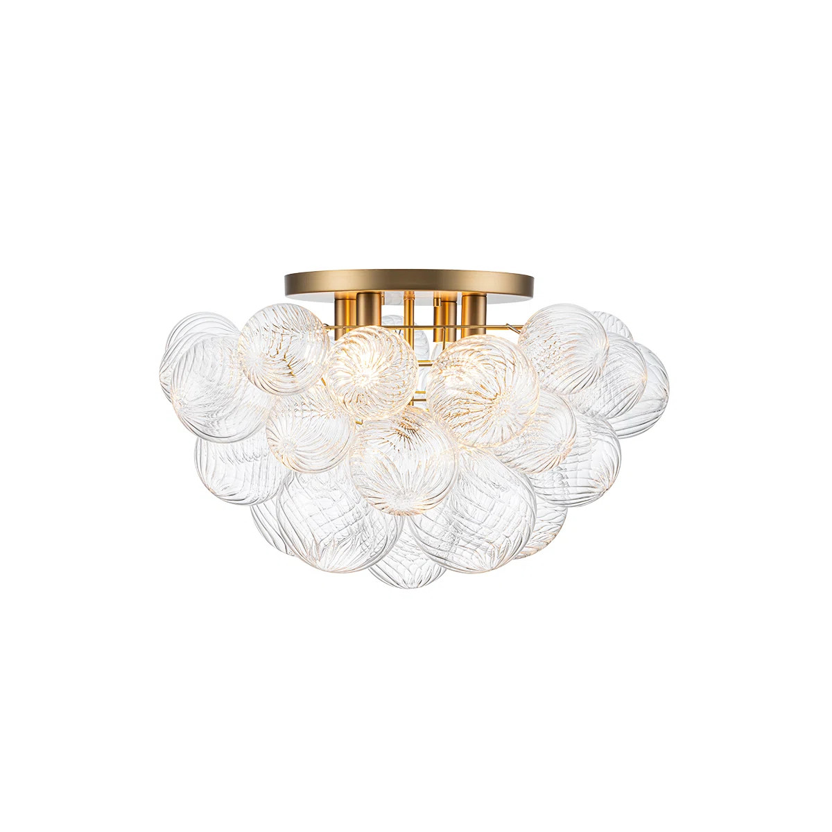 4-light Handcrafted Glass Bubble Semi-flush Mount | Wayfair North America