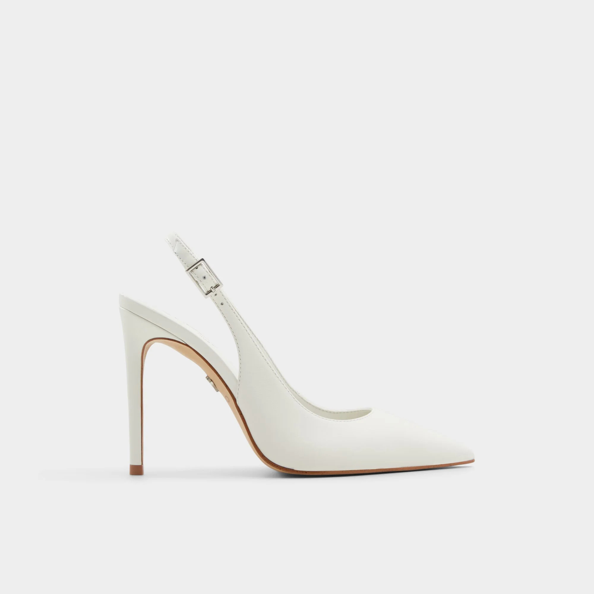 Stessysling White/Bone Women's Slingbacks | Aldo Shoes (US)