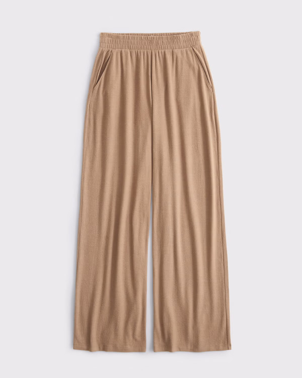 Lounge Brushed Wide Leg Sweatpant | Abercrombie & Fitch (US)
