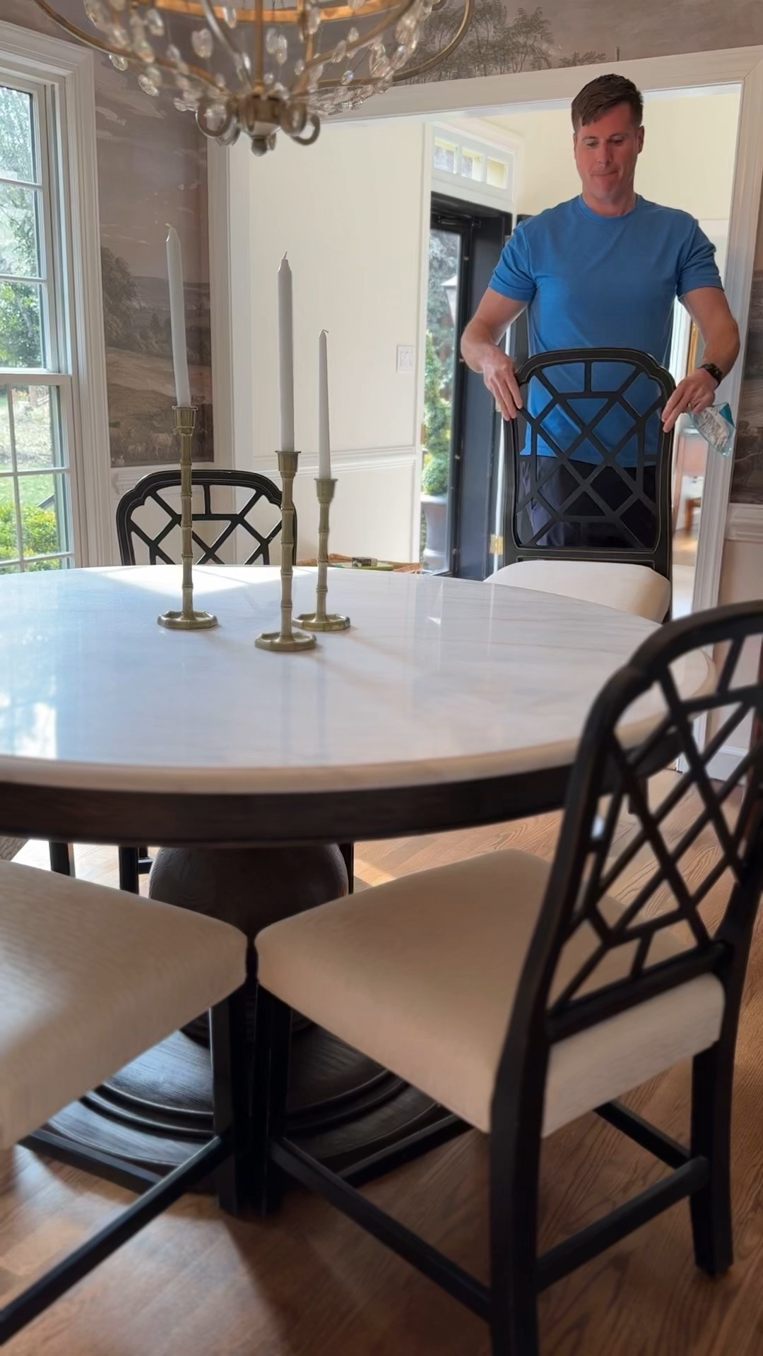 After months of waiting, my dream dining table has finally arrived! I first ordered it back in September, and when the top showed up shattered in December, I almost gave up. Three more months of anticipation later, and I debated canceling altogether—but nothing else compared to this stunning marble-top beauty. It was worth the wait! My chandelier and chairs are thrifted, but I’m in need of new chairs. Stay tuned. Dining room, Dining table, classic style 

#LTKHome #LTKSaleAlert