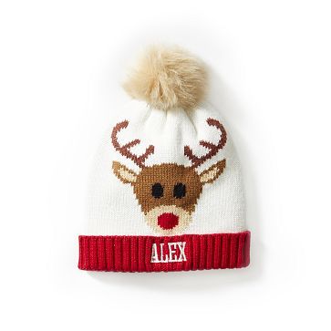 Baby + Kids Reindeer Pom Pom Hat | Mark and Graham