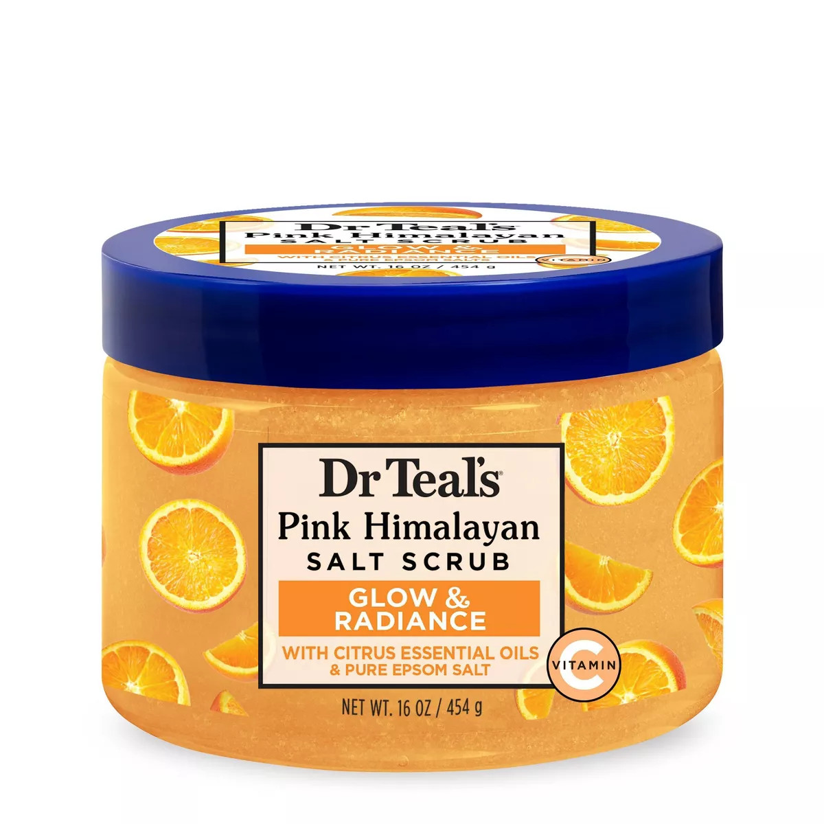 Dr Teal's Glow & Radiance Vitamin C Citrus Salt Scrub - 16oz | Target