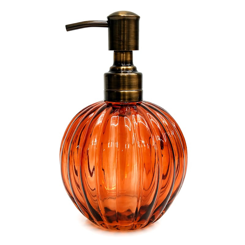 Fall Ambrosia Orange Soap Dispenser, 7" | At Home