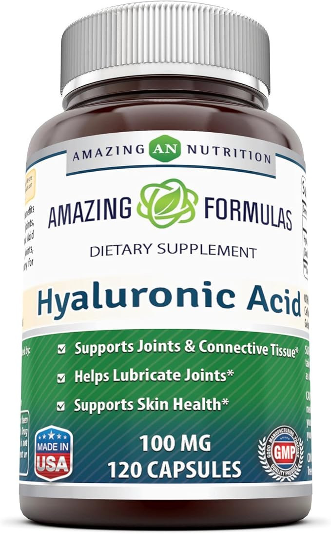 Amazing Formulas Hyaluronic Acid Capsules 100 mg 120 Pills (Non-GMO,Gluten Free) - Support Health... | Amazon (US)
