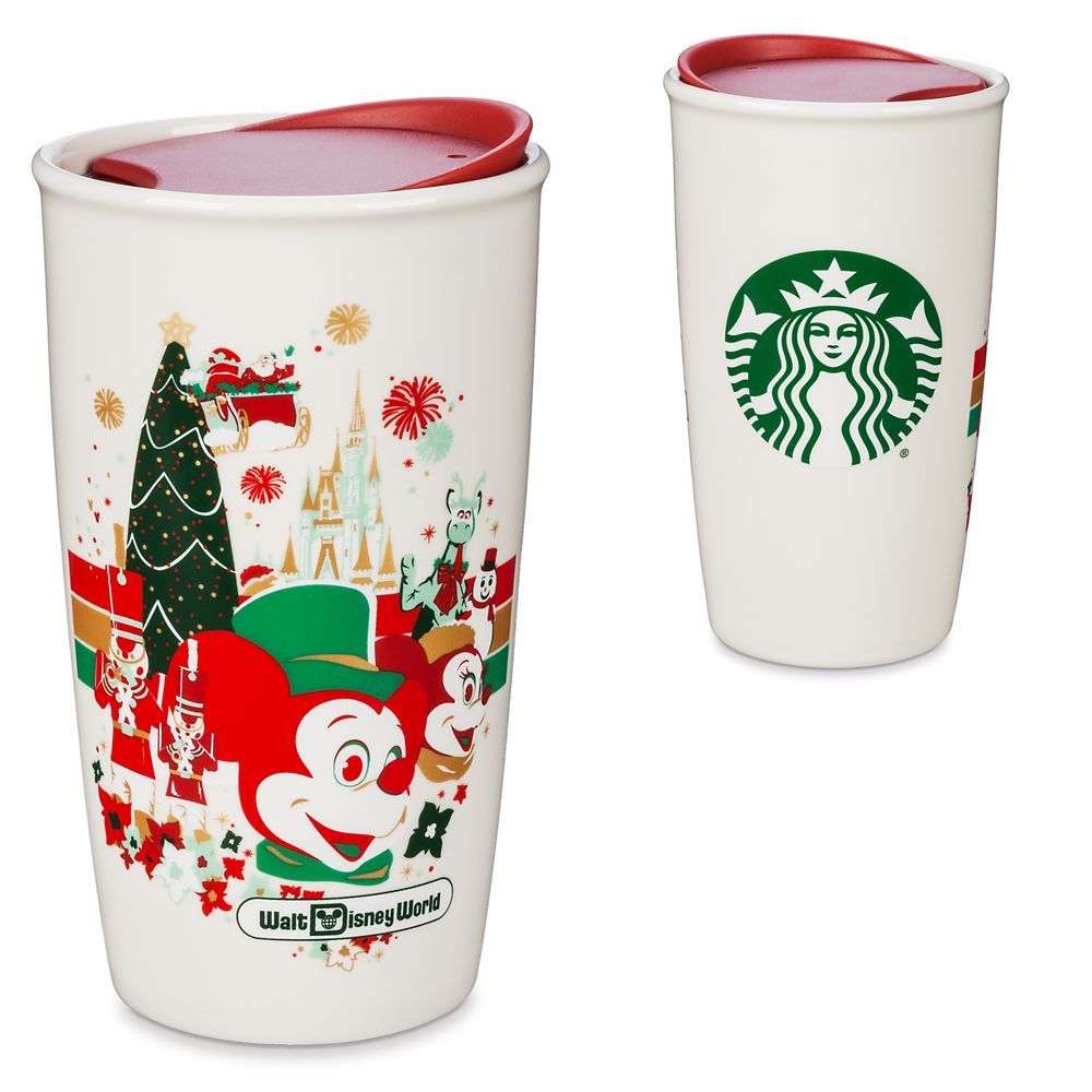 Walt Disney World Holiday Starbucks Ceramic Travel Tumbler | shopDisney