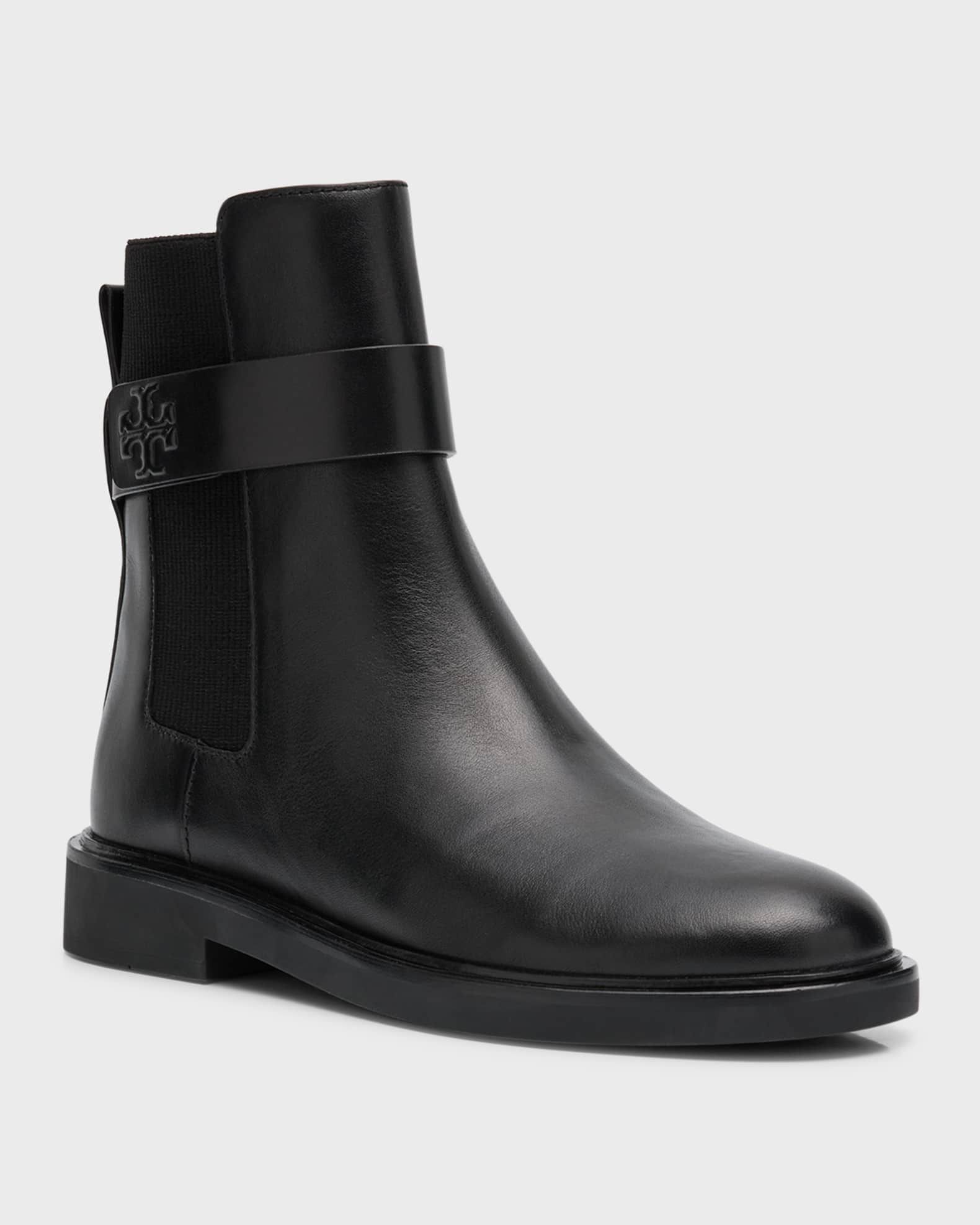 Leather Double T Chelsea Ankle Boots | Neiman Marcus