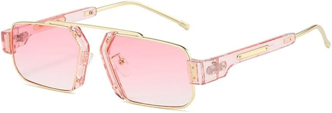 Retro Colorful Sunglasses Women Clear Ocean Gradient Lens Shades UV400 Men Sun Glasses | Amazon (US)