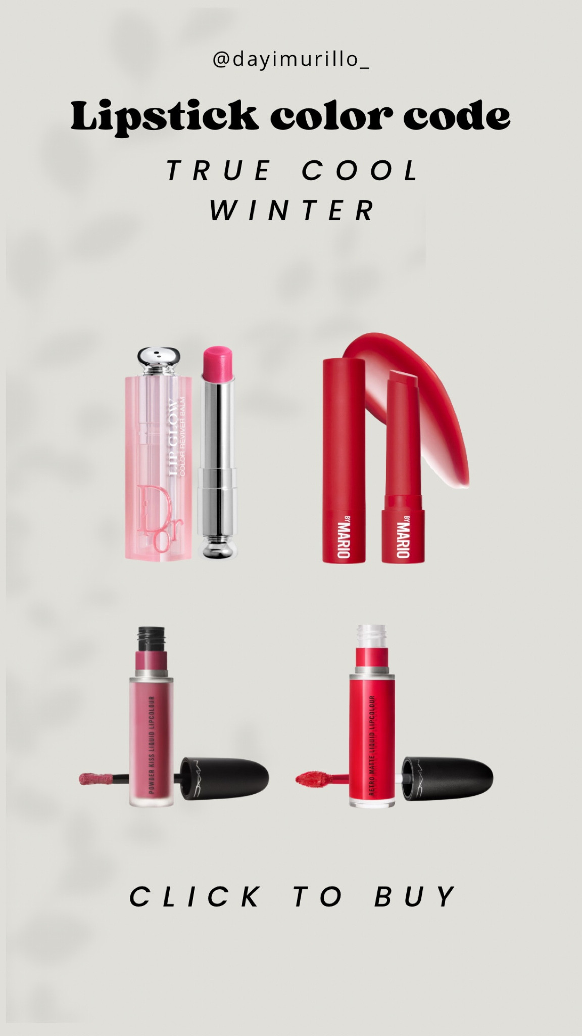 Lipsticks color True cool winter 

#LTKBeauty #LTKSeasonal #LTKSaleAlert