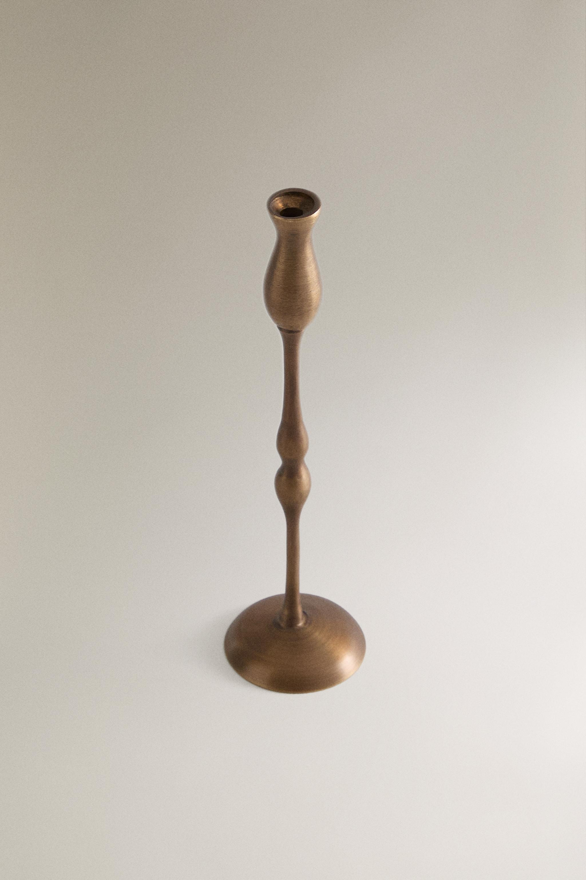 MINI GEOMETRIC BRASS CANDLESTICK | Zara US