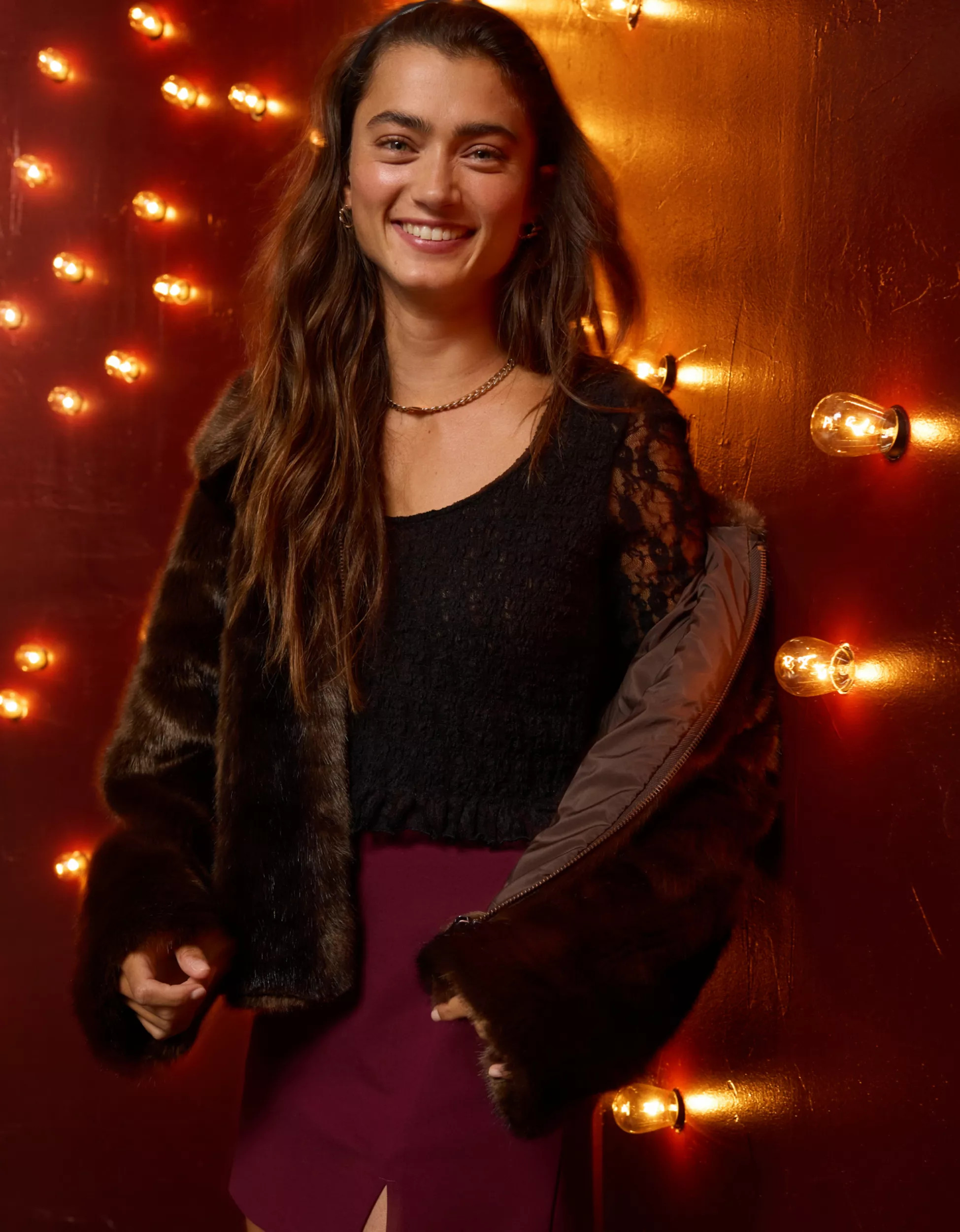 AE Long-Sleeve Lace Smocked Shirt | American Eagle Outfitters (US & CA)