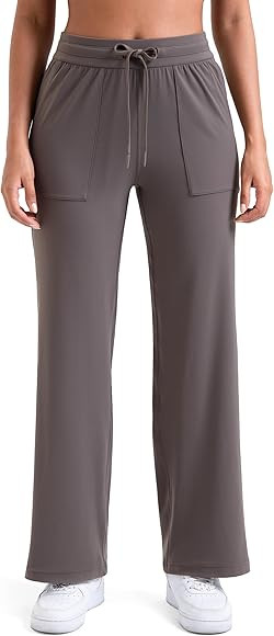 Colorfulkoala Dreamlux Wide Leg Sweatpants Women Lounge Flared Jogger Pants Baggy Sweatpants with... | Amazon (US)