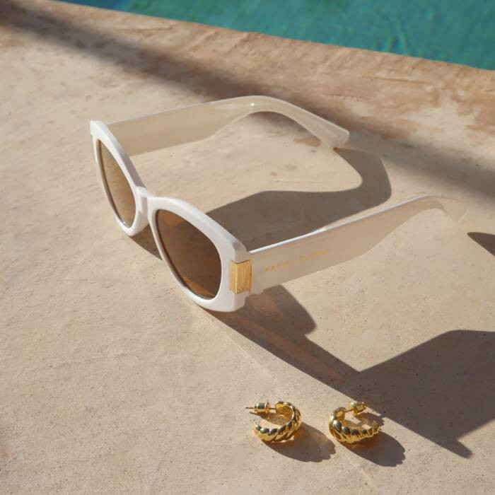 Rimini Cat-Eye Sunglasses in Off White | Katie Loxton Ltd. (UK)